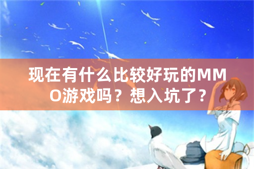 现在有什么比较好玩的MMO游戏吗？想入坑了？