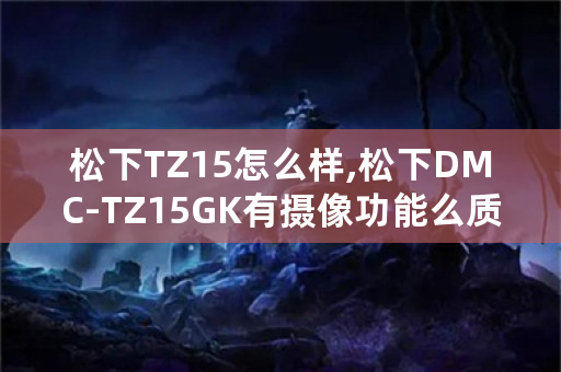 松下TZ15怎么样,松下DMC-TZ15GK有摄像功能么质量好不好市场价是多少？