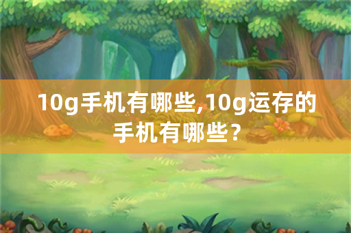 10g手机有哪些,10g运存的手机有哪些？