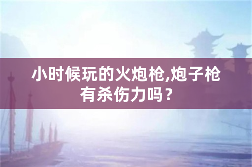 小时候玩的火炮枪,炮子枪有杀伤力吗？