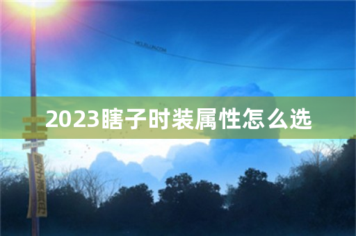 2023瞎子时装属性怎么选