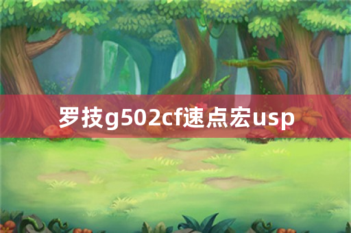 罗技g502cf速点宏usp