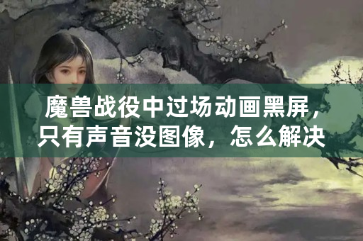 魔兽战役中过场动画黑屏，只有声音没图像，怎么解决？