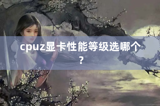 cpuz显卡性能等级选哪个？