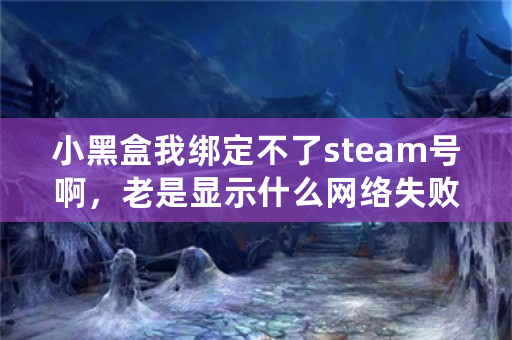 小黑盒我绑定不了steam号啊，老是显示什么网络失败，WiFi流量加速器什么的我都试过了还是没用？