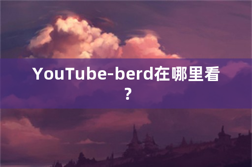 YouTube-berd在哪里看？