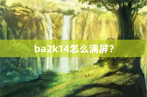 ba2k14怎么满屏？