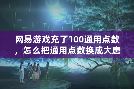 网易游戏充了100通用点数，怎么把通用点数换成大唐无双的元宝？