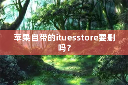 苹果自带的ituesstore要删吗？