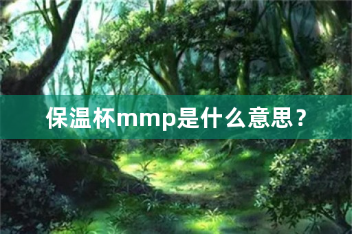 保温杯mmp是什么意思？