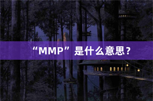 “MMP”是什么意思？